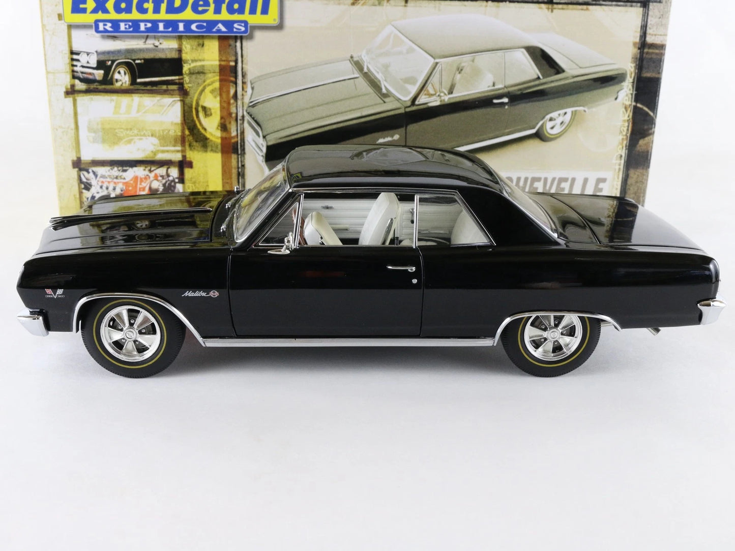 1965 Chevy Chevelle Z16 Black Exact Detail 1:18 Diecast 743/1220 WCC505a LN +Box
