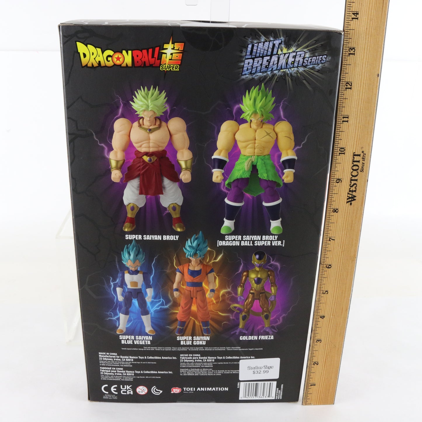 Bandai Namco Dragon Ball Super Limit Breaker Super Saiyan Broly Figure 36237