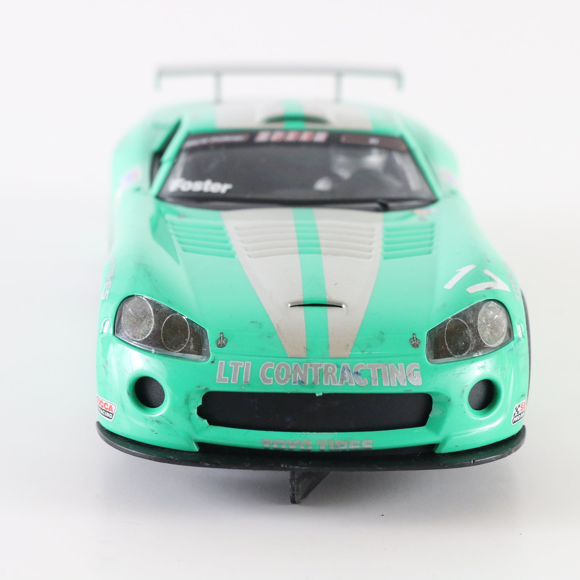 Scalextric Dodge Viper Foster B&M #17 green 1:32 slot car