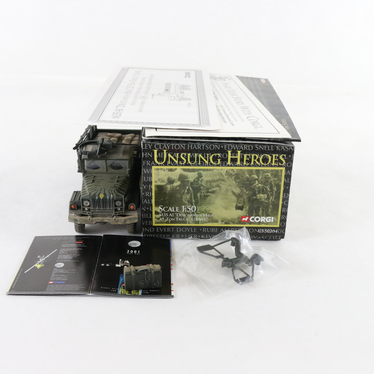 M35A1 Deuce & A Half 2.5 Ton Truck USMC Corgi 1:50 50204 Metal Military Vehicle