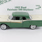 1957 Ford Fairlane 500 Skyliner Green White Danbury Mint 1:24 Diecast Model Car