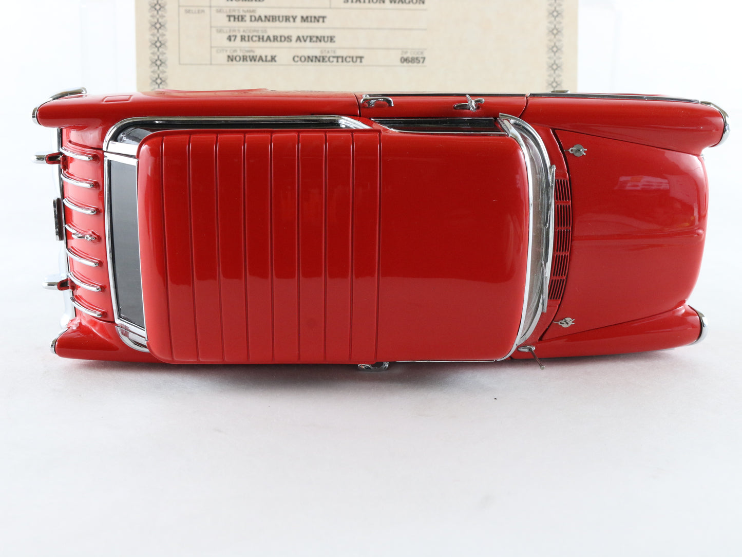 1955 Chevrolet Nomad Street Machine Red Danbury Mint 1:24 Model Car