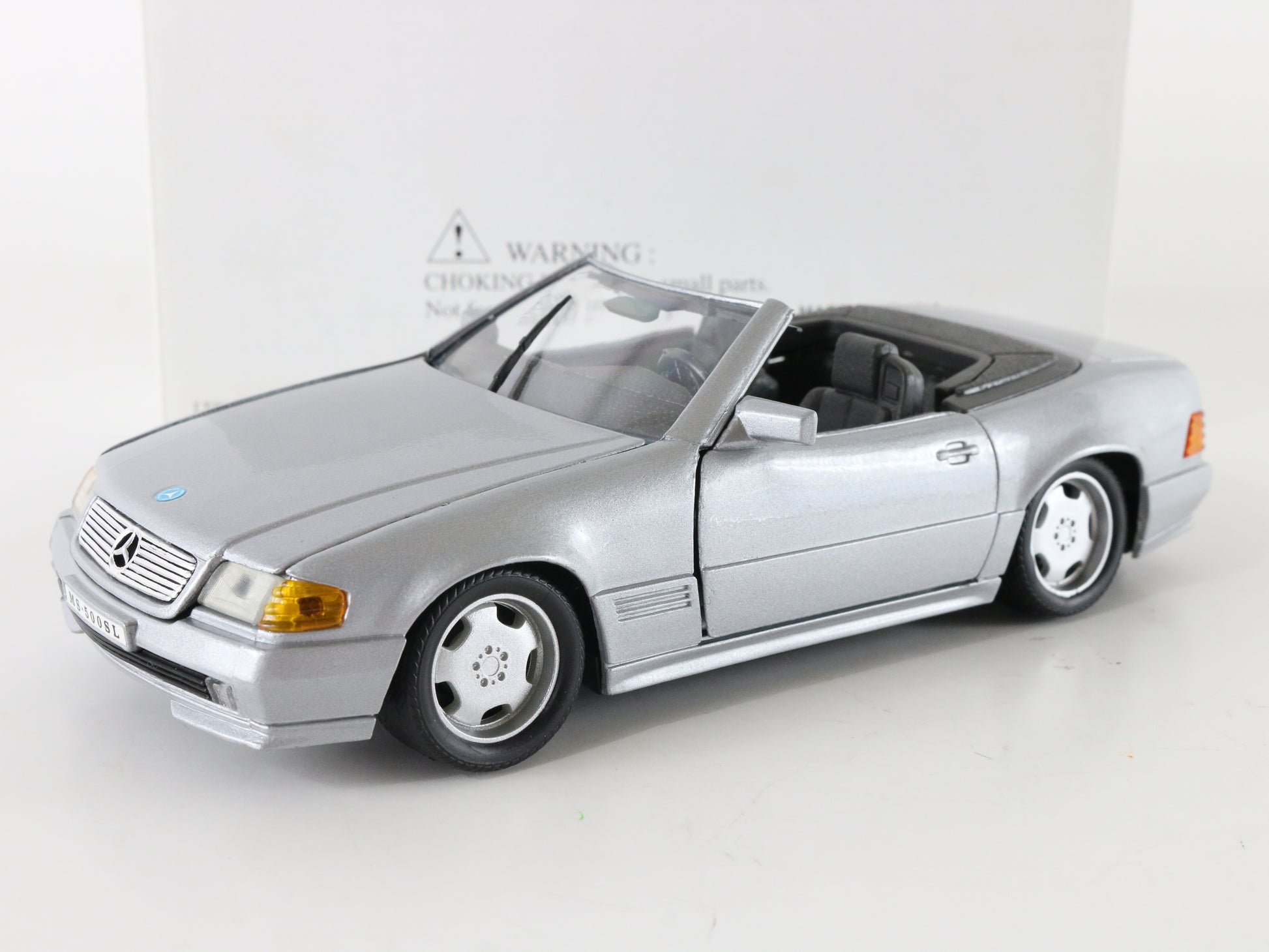 Mercedes Benz 600SL Silver Metal Model Car Welly 1:24