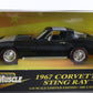 1967 Chevy Corvette Sting Ray Black Blue American Muscle ERTL 1:18 Model 32276