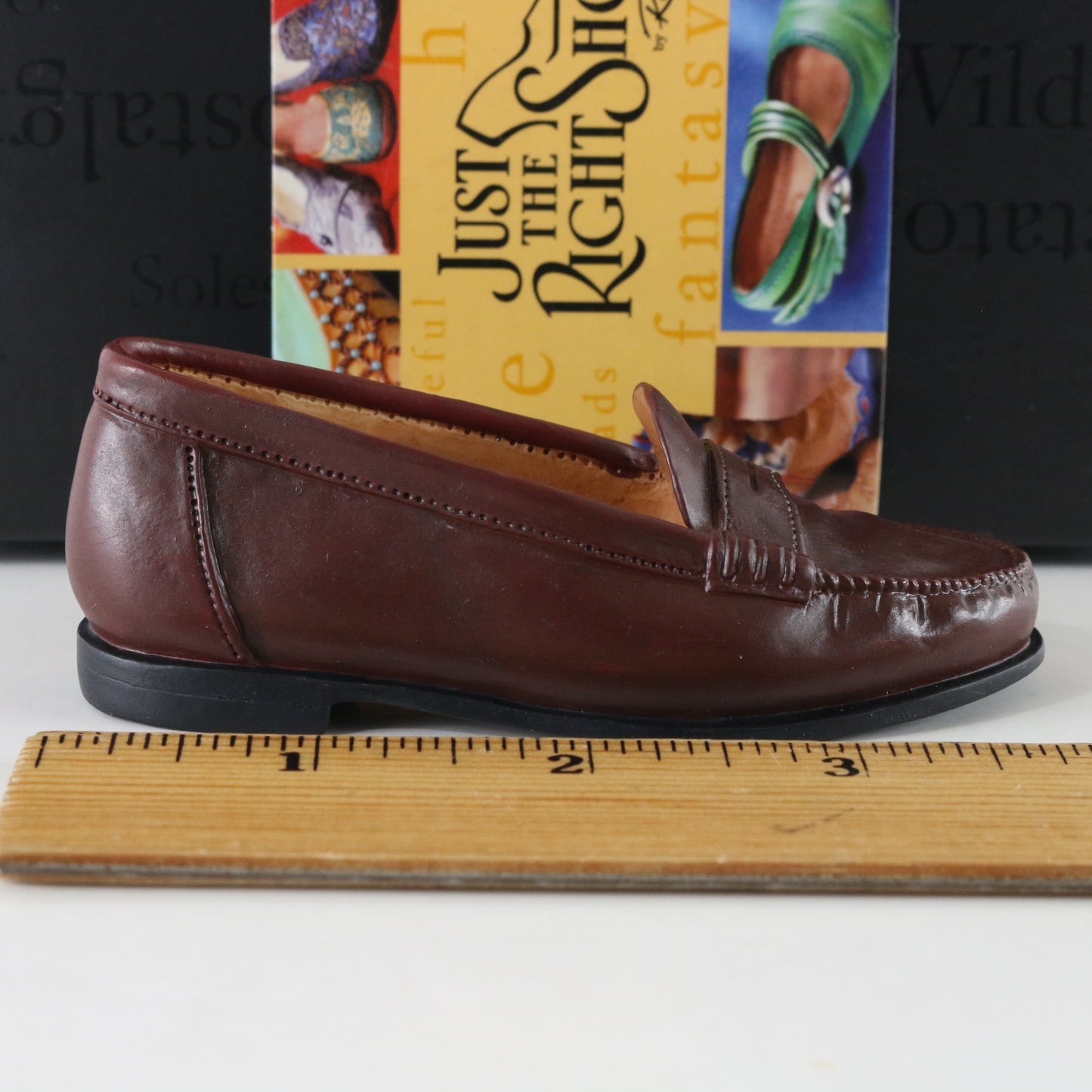 Just The Right Shoe Penny Loafer Brown Raine Willitts Resin Shoe 25506