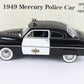 1949 Mercury Police Cruiser Black White Danbury Mint 1:24 Diecast Model