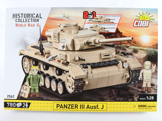 Panzer III Ausf J Medium Tank German WW2 Historical Cobi 1:28 2562