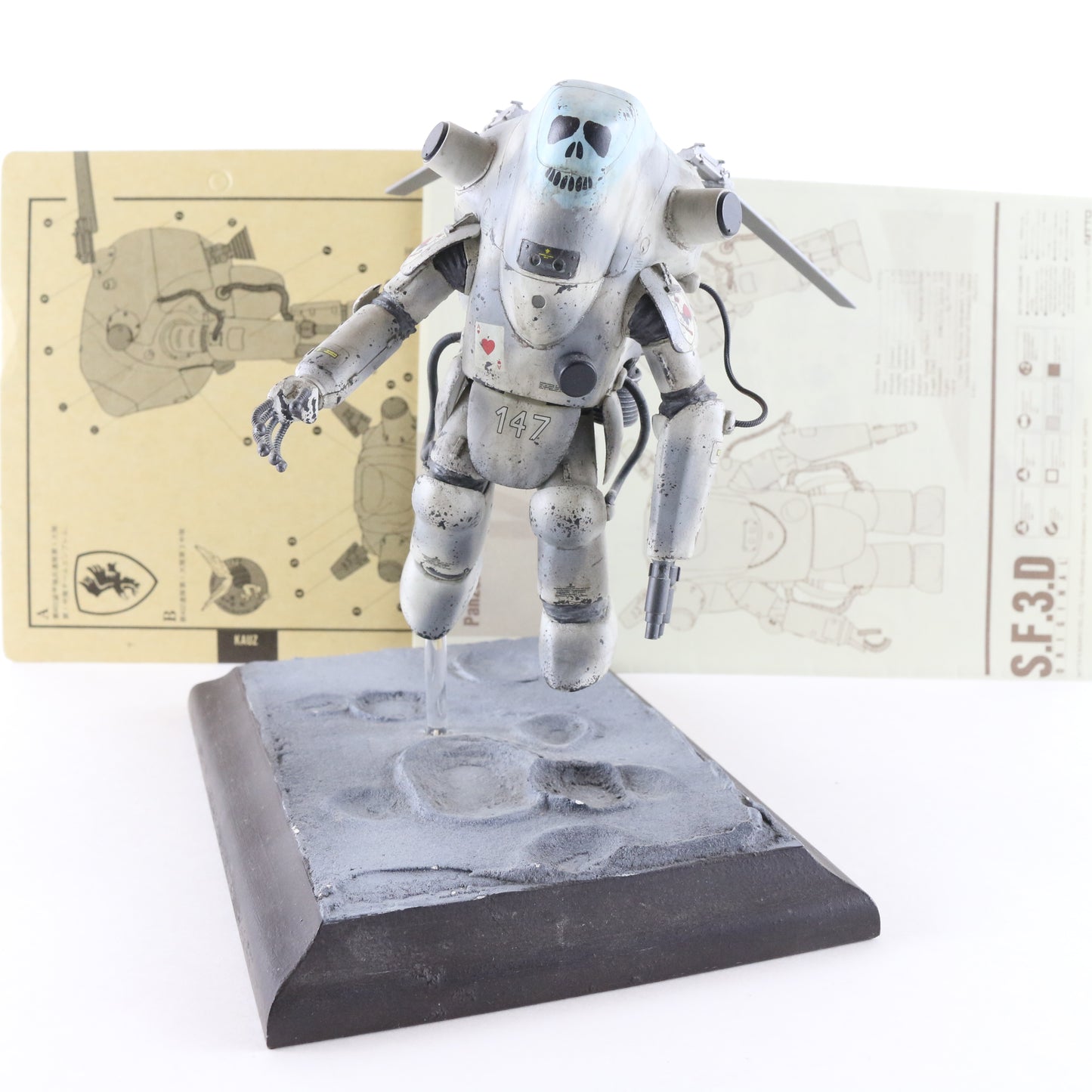 Maschinen Krieger SF3D Kauz Panzer Kampf Anzug Space Type 1/20 Built W/ Stand