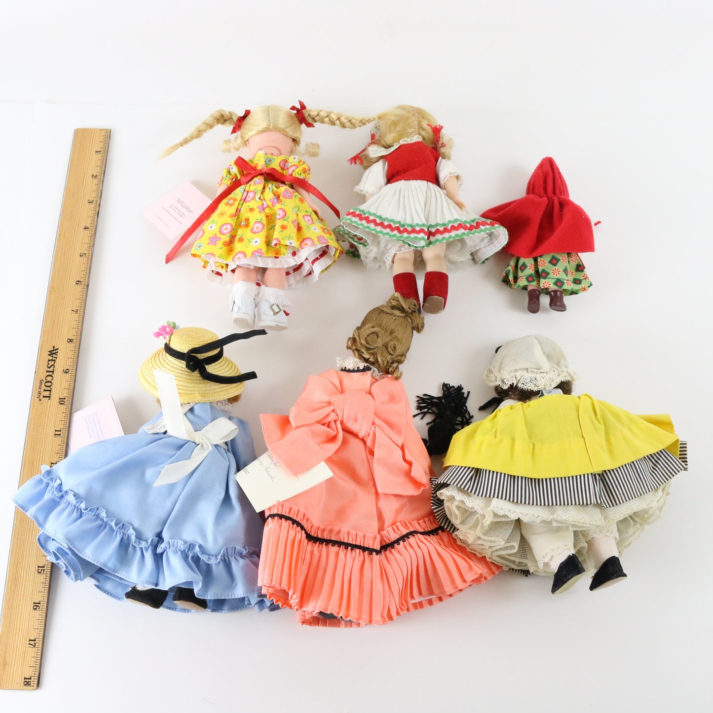 Lot Of 6 Madame Alexander Various Size Dolls Red Riding Hood Hungarian