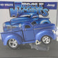 1940 Jeep Willys Blue Muscle Machines Funline Model Car 1:64