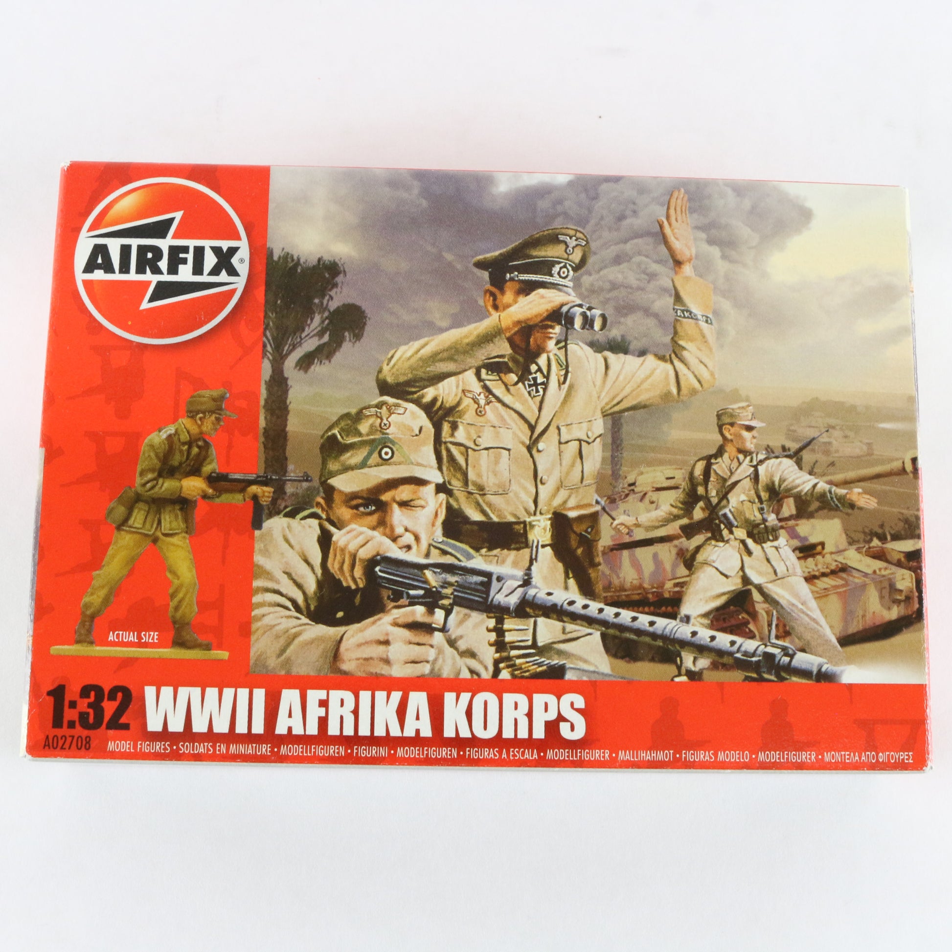 German Afrika Korps WW2 Airfix 1:32 A02708 Plastic Model Soldier Figures