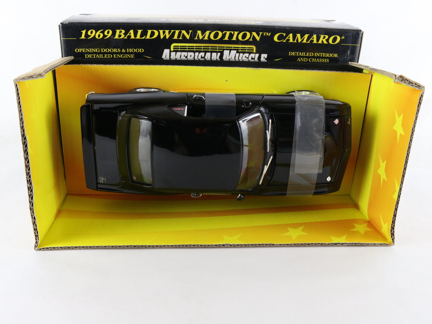1969 Chevy Camaro Baldwin Motion Black American Muscle ERTL 1:18 Diecast 32472