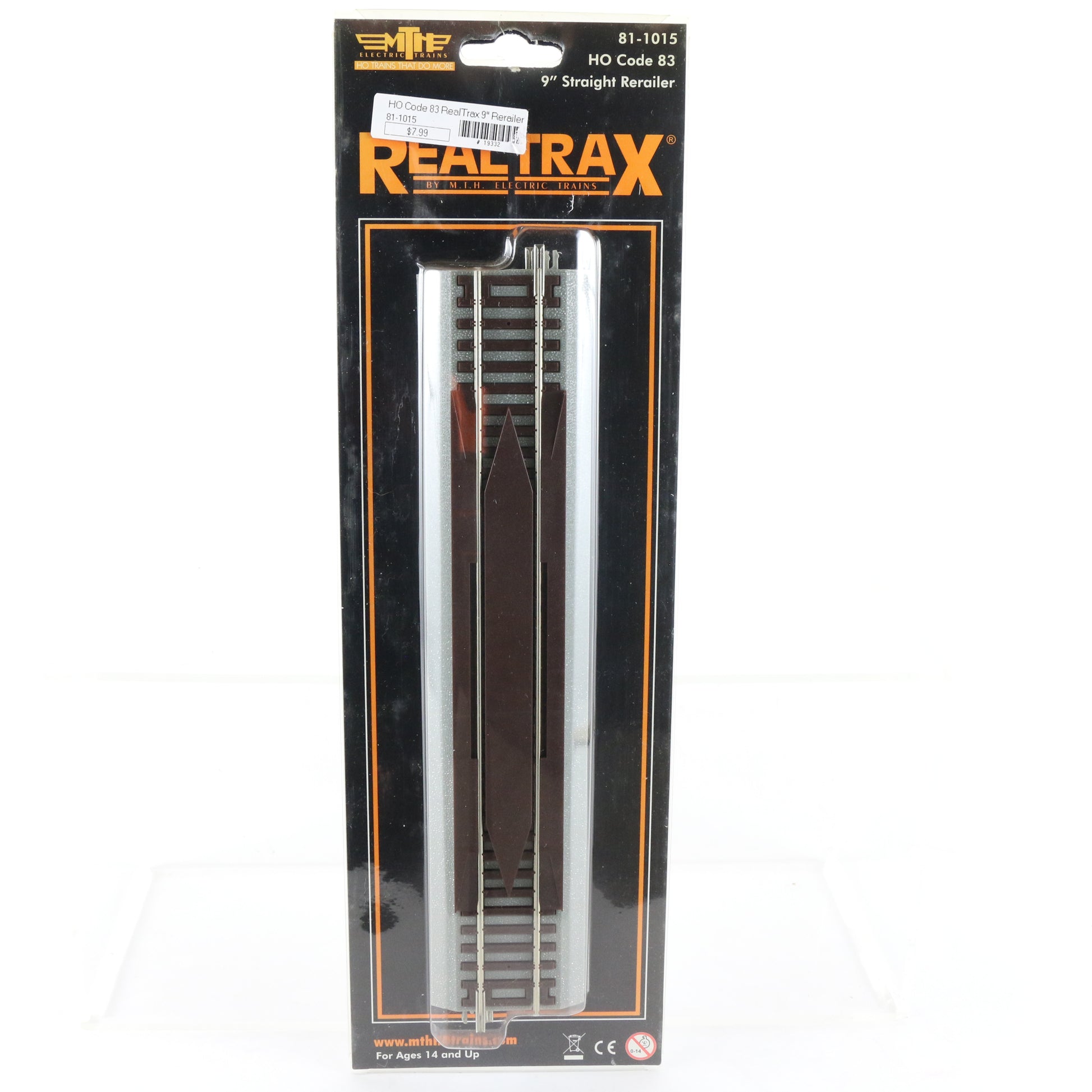 Set Of 2 MTH HO 81-1015 9" Straight Rerailer Train Layout Track Pieces