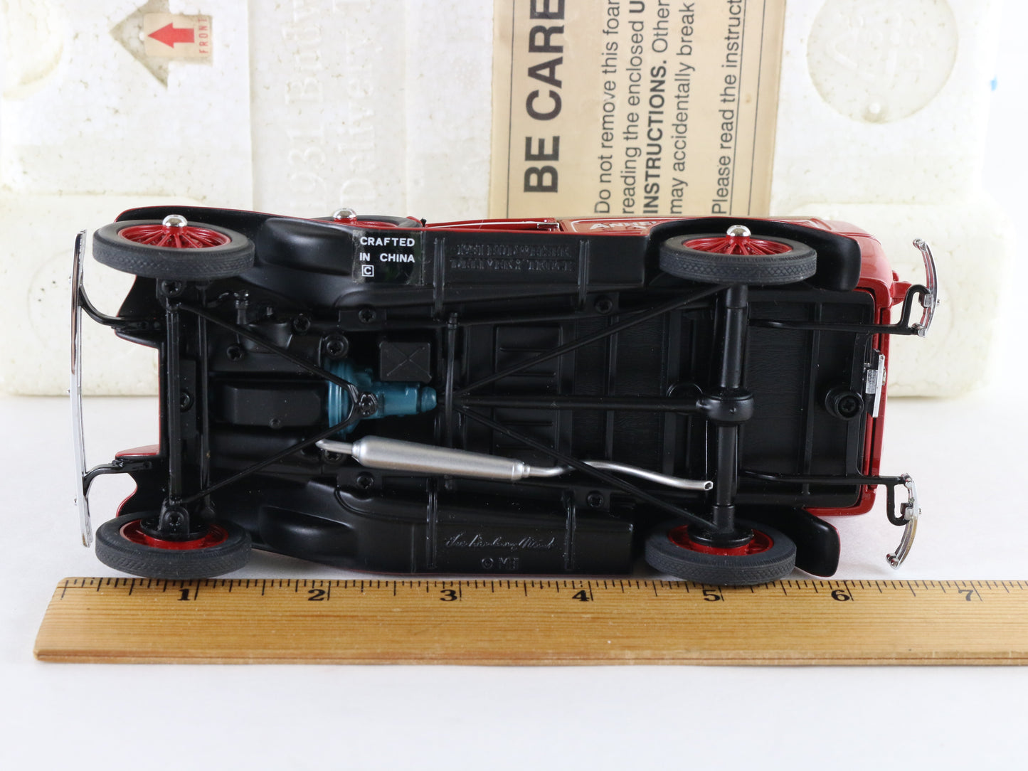 1931 Budweiser Delivery Truck Red Tan Danbury Mint 1:24 Diecast Model Car