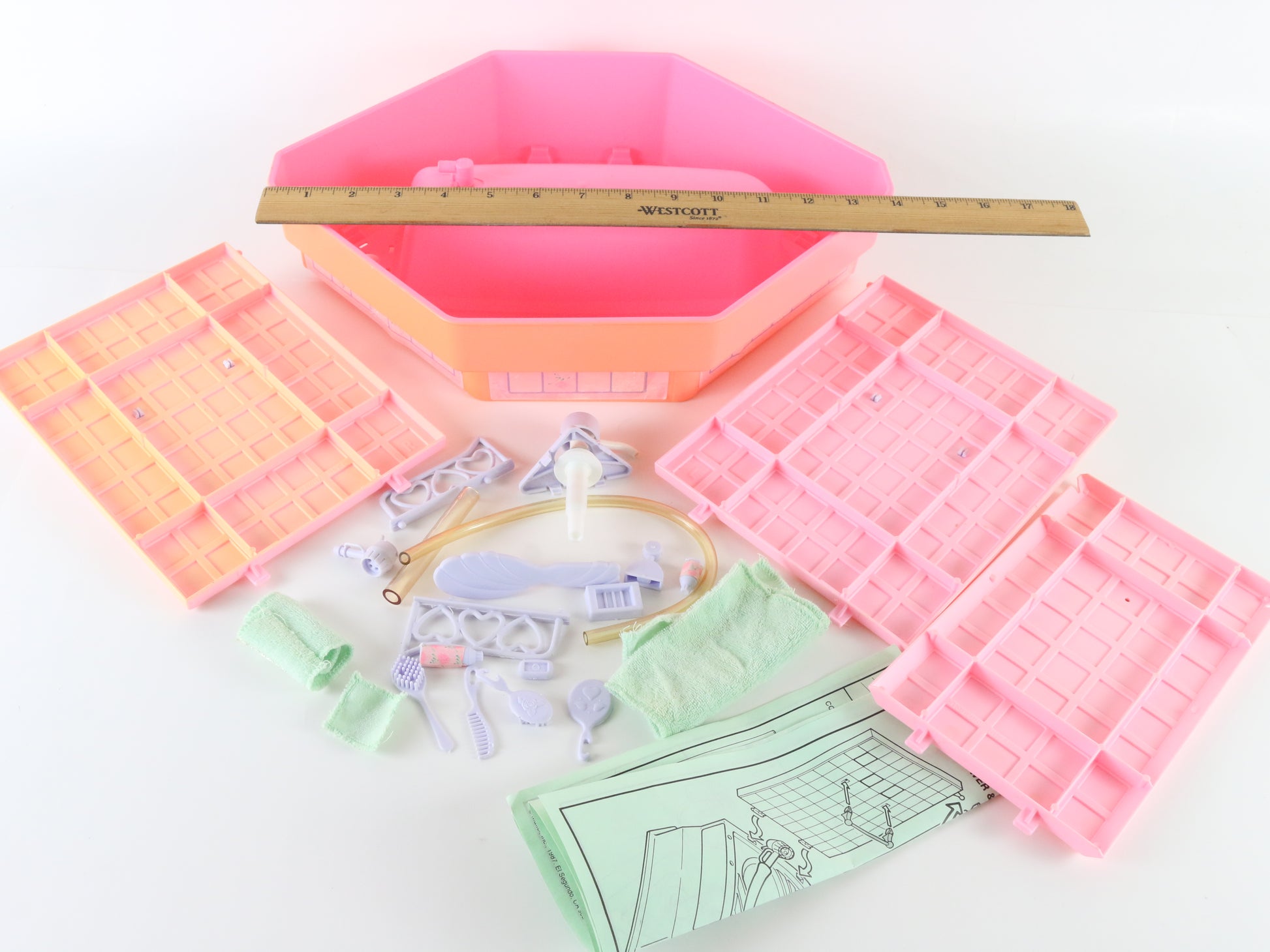Barbie Beauty Bath Pink Sparkles Furniture Collection Set Mattel 5156 1990