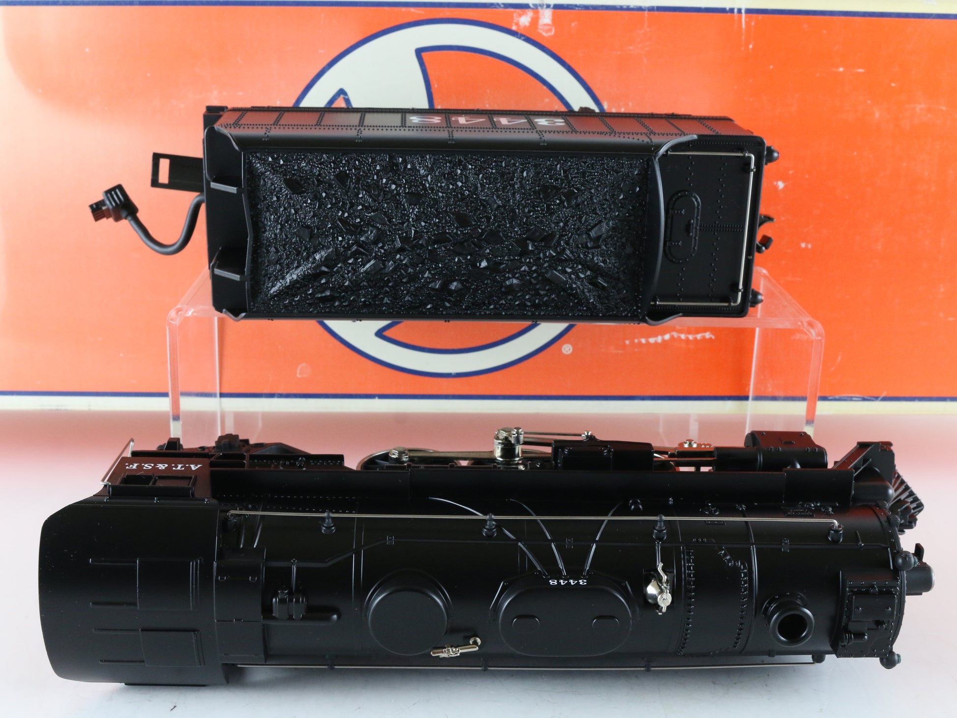 Lionel O 6-18087 Santa Fe ATSF 3448 4-6-2 Pacific Steam Locomotive & Tender