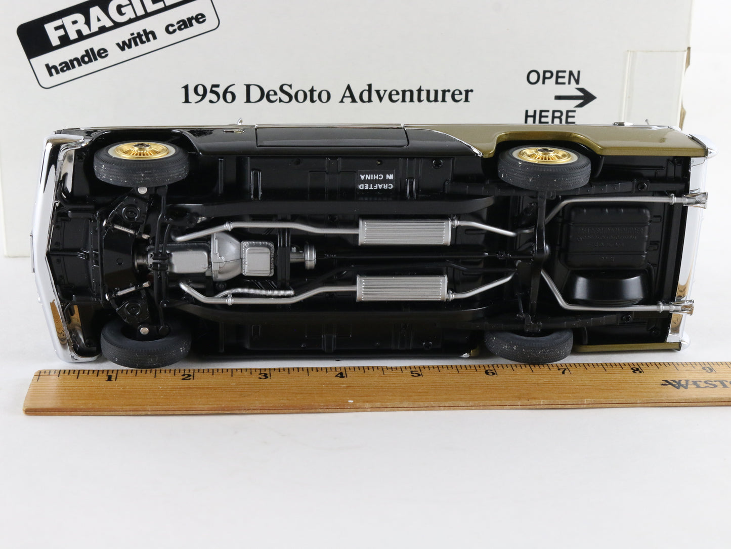 1956 Desoto Adventurer Black Gold Danbury Mint 1:24 Diecast Model