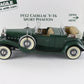 1932 Cadillac V-16 Sport Phaeton Convertible Green Tan Danbury Mint 1:24 Diecast