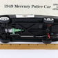 1949 Mercury Police Cruiser Black White Danbury Mint 1:24 Diecast Model