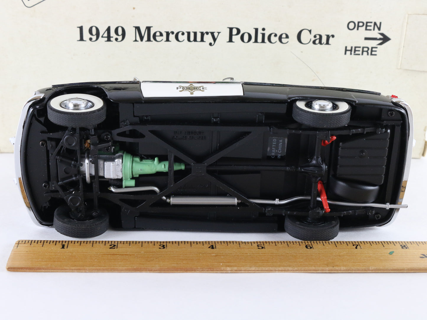 1949 Mercury Police Cruiser Black White Danbury Mint 1:24 Diecast Model
