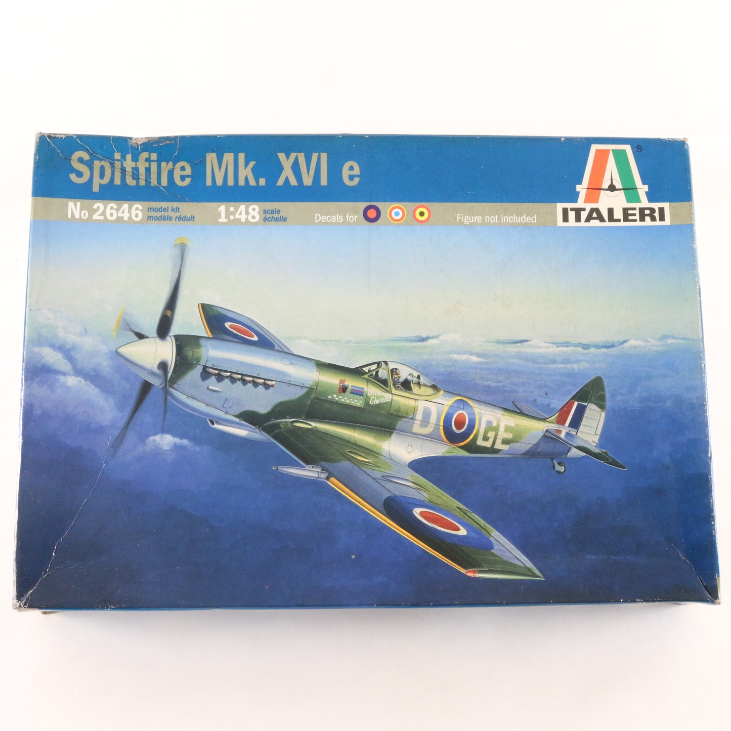 Spitfire Mk XVI E Fighter Plane Italeri 1:48 Plastic Model Aircraft Kit 2646