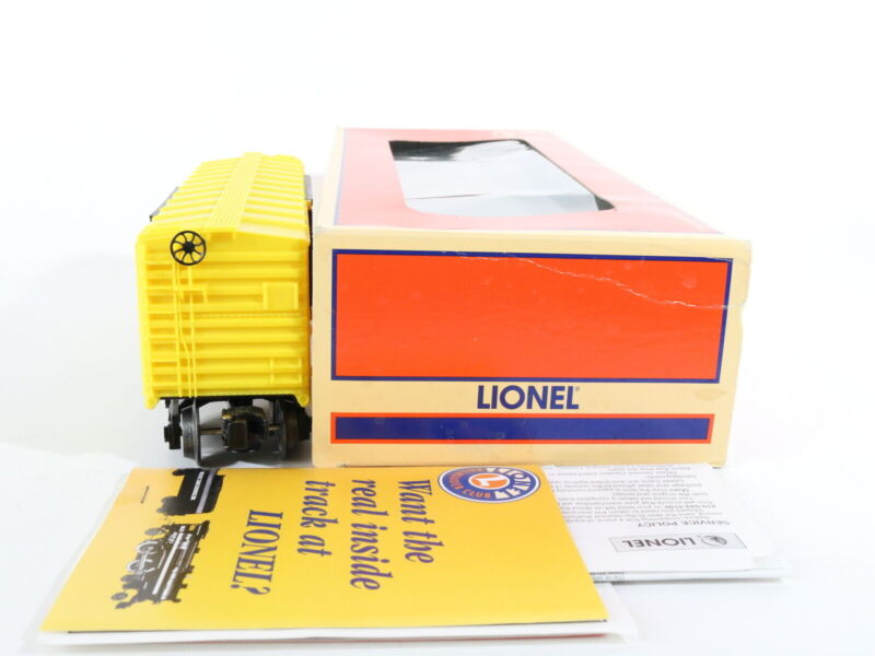 Railbox RBOX 9700 Starter Single Door Boxcar Yellow Lionel O 6-26240