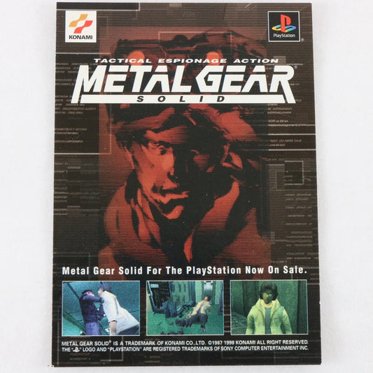 Metal Gear Solid Trading Card Otacon Hal Emmerich Checklist Konami Playstation