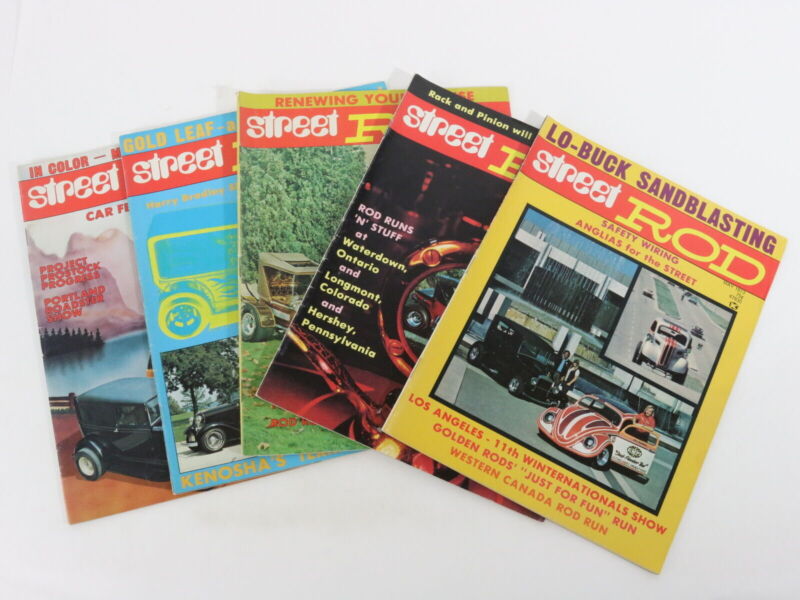 Lot Of 5 Street Rod Car Magazines March April May June July 1973