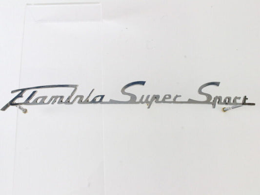 Lancia Flaminia Super Sport 9" Metal Emblem Badge Script Part