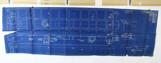 American Locomotive Company 850S26960 Tender Frame Blueprint 84"