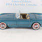 1954 Chevy Corvette Convertible Limited Edition Blue Tan Danbury 1:24 #648