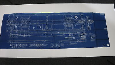 Santa Fe tender frame blueprint 1927