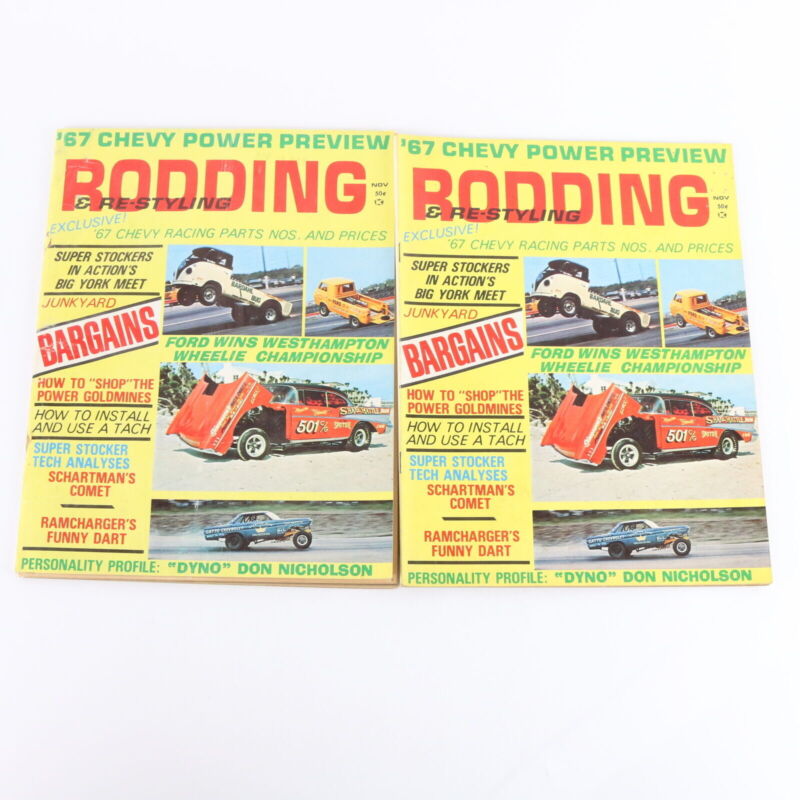 Lot Of 5 Rodding & Re-styling Mar June Nov 1966 Vintage Car Magazines