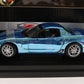 2003 Corvette Z06 Blue Chrome 50 Anniversary ERTL 1:18 Diecast 1 Of 500 29404PB
