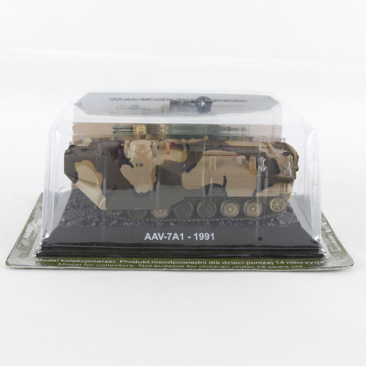 AAV-7A1 1991 Assault Amphibious Vehicle FMC Amercom 1:72 Diecast Vehicle