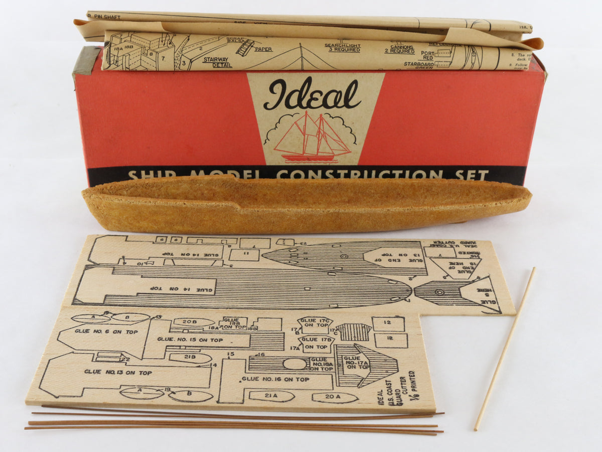 US Coast Guard Cutter Ideal Models Wood Ship Kit 1104