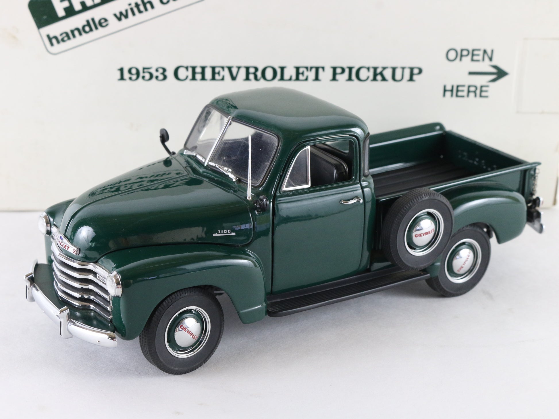 1953 Chevrolet 3100 Half-Ton Pickup Juniper Green Danbury Mint 1:24 Diecast