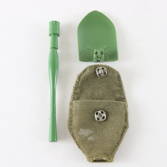  1964 Hasbro Gi Joe Green Soldier Folding Shovel W/ Case 12" Figures