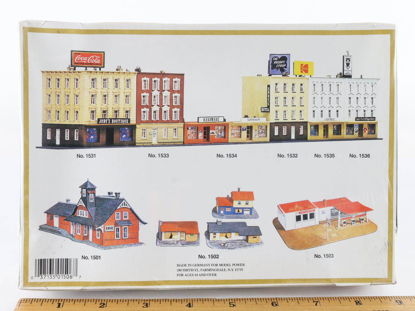 Model Power N 1506 Blue Coal Depot Train Layout Building Kit SEALED