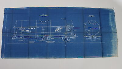 Chicago & Northwestern C&NW tank car blueprint