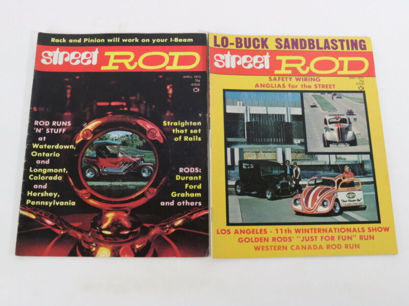 Lot Of 5 Street Rod Car Magazines March April May June July 1973