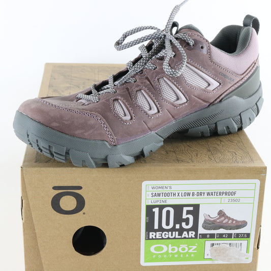 Oboz Swtooth X Low B-dry Womens Lupine Waterproof Hiking Boots Size 10.5 USA