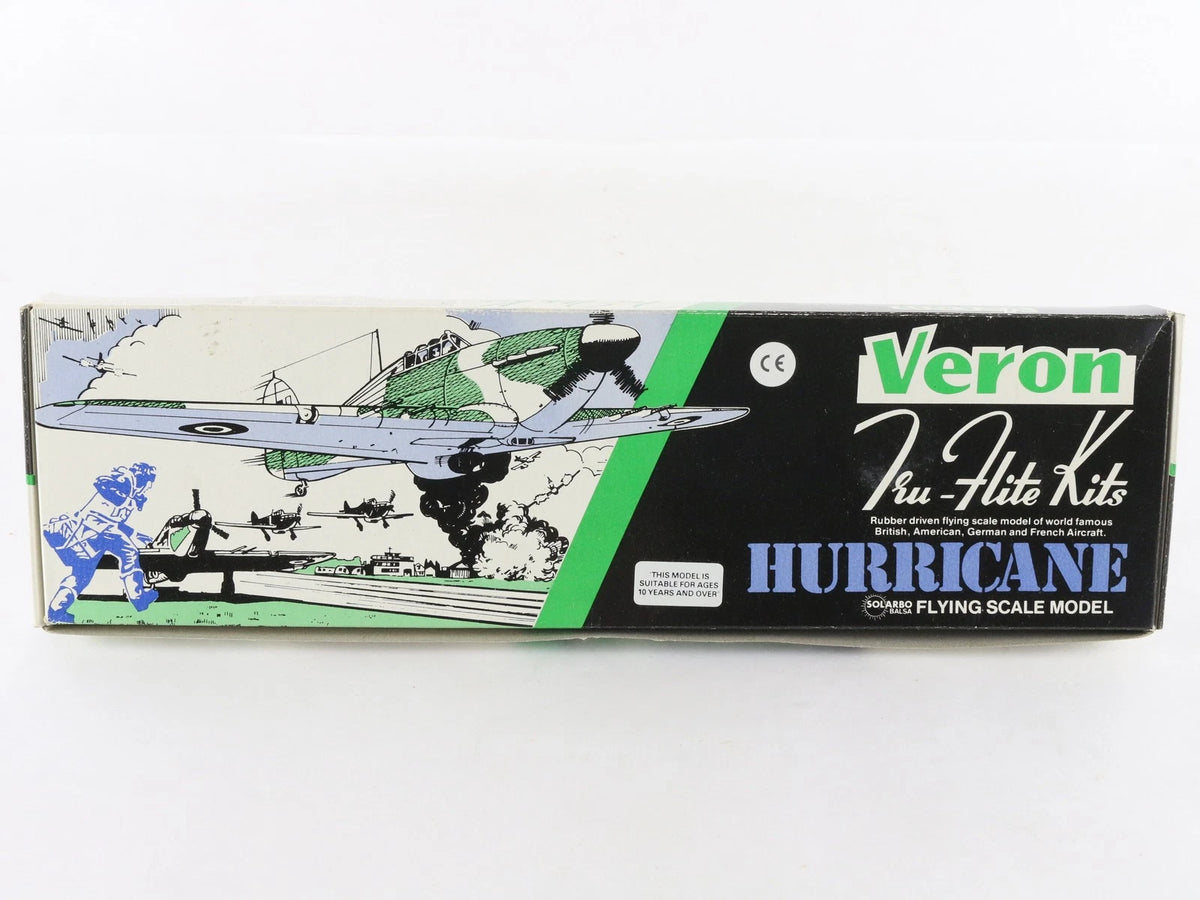 Vintage Hawker Hurricane Veron V0410 British Fighter Plane Wood Model Kit