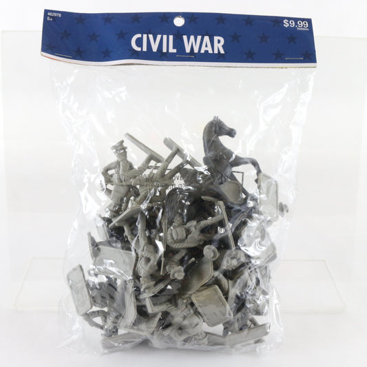 Set Of American Civil War Confederate Toy Soldiers 2.25" Plastic Figures 462978
