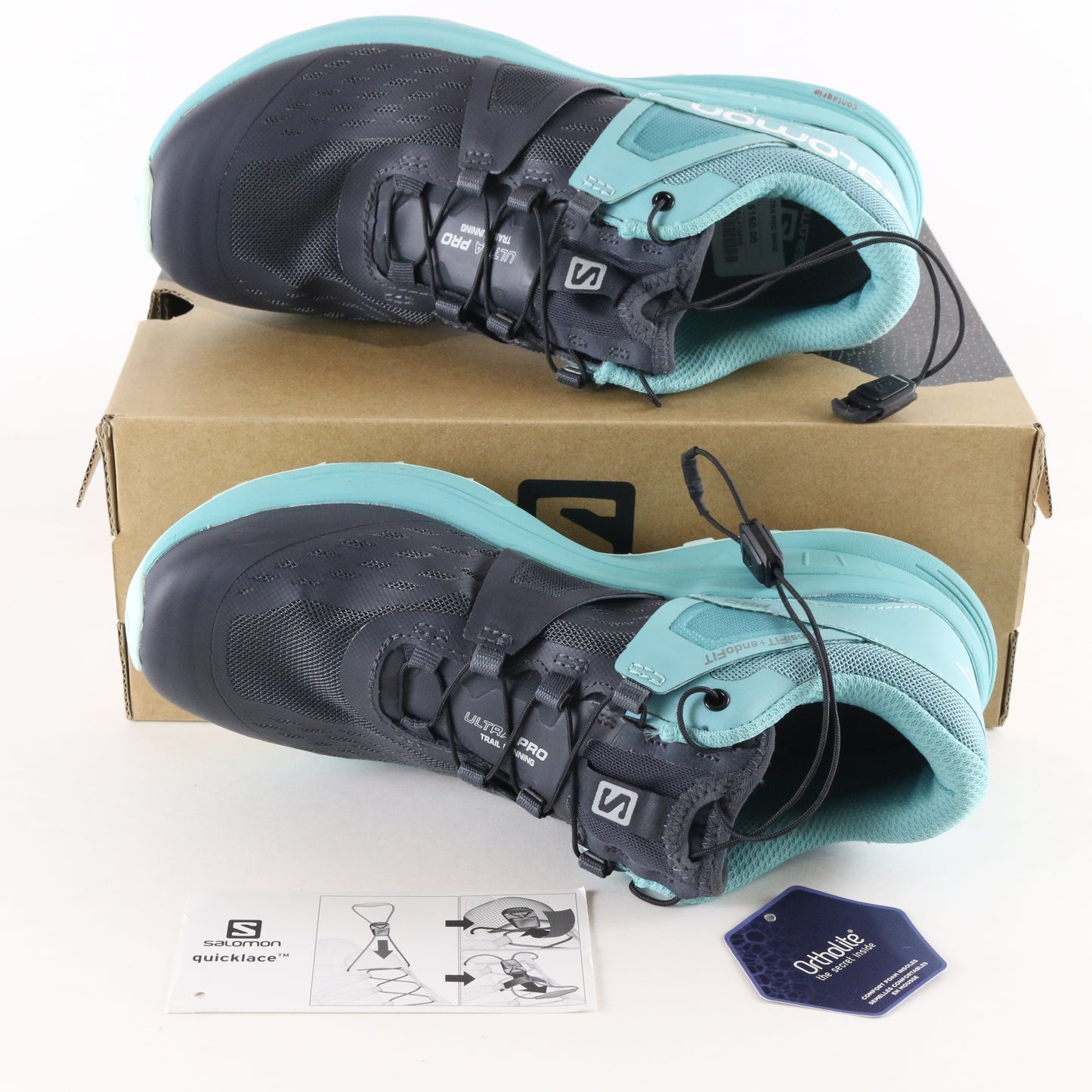 Salomon Ultra W/ Pro Ebony Meadowbrook Icy Womens Trail Running Shoes Size 6.5