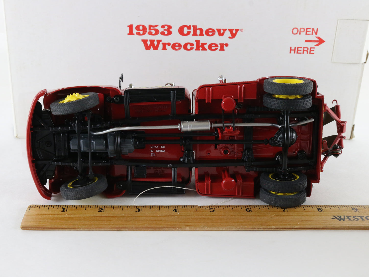 1953 Chevy 1-Ton Wrecker DM Service Red Danbury Mint 1:24 Diecast Model Car