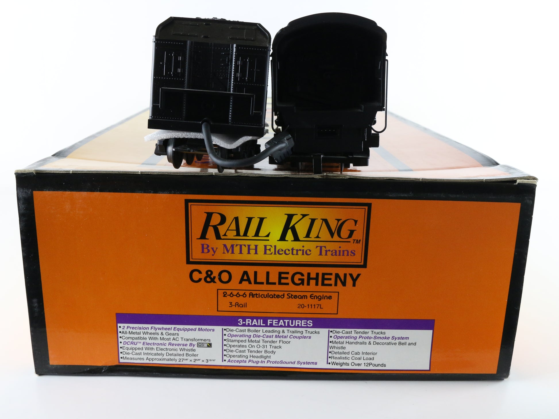 MTH O 20-1117l Chesapeake Ohio Allegheny 2-6-6-6 Articulated Steam Loco #1604
