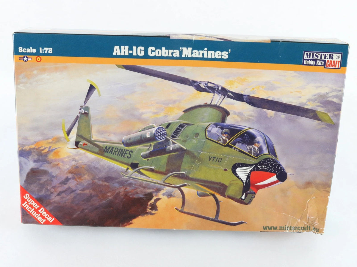 AH-1G Cobra Helicopter Marines Bell Mister Craft 1:72 020347 Military Kit