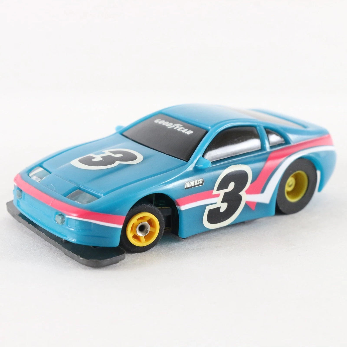 Vintage Tyco TCR Nissan 300 ZX #3 Slotless HO Slot Car WORKING