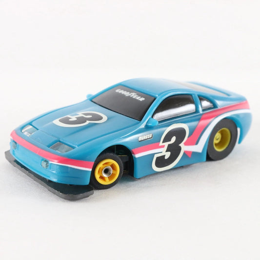 Vintage Tyco TCR Nissan 300 ZX #3 Slotless HO Slot Car WORKING